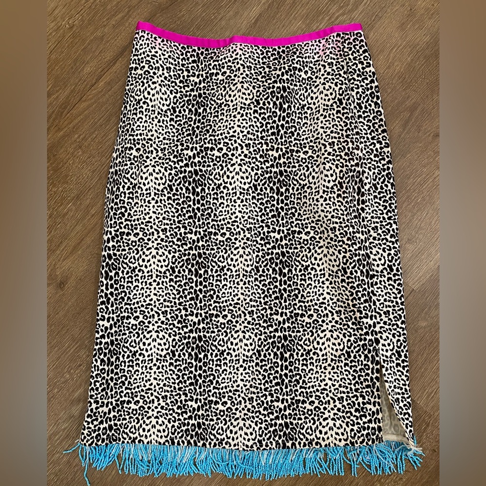 William B Skirt Cheetah Leopard Skirt